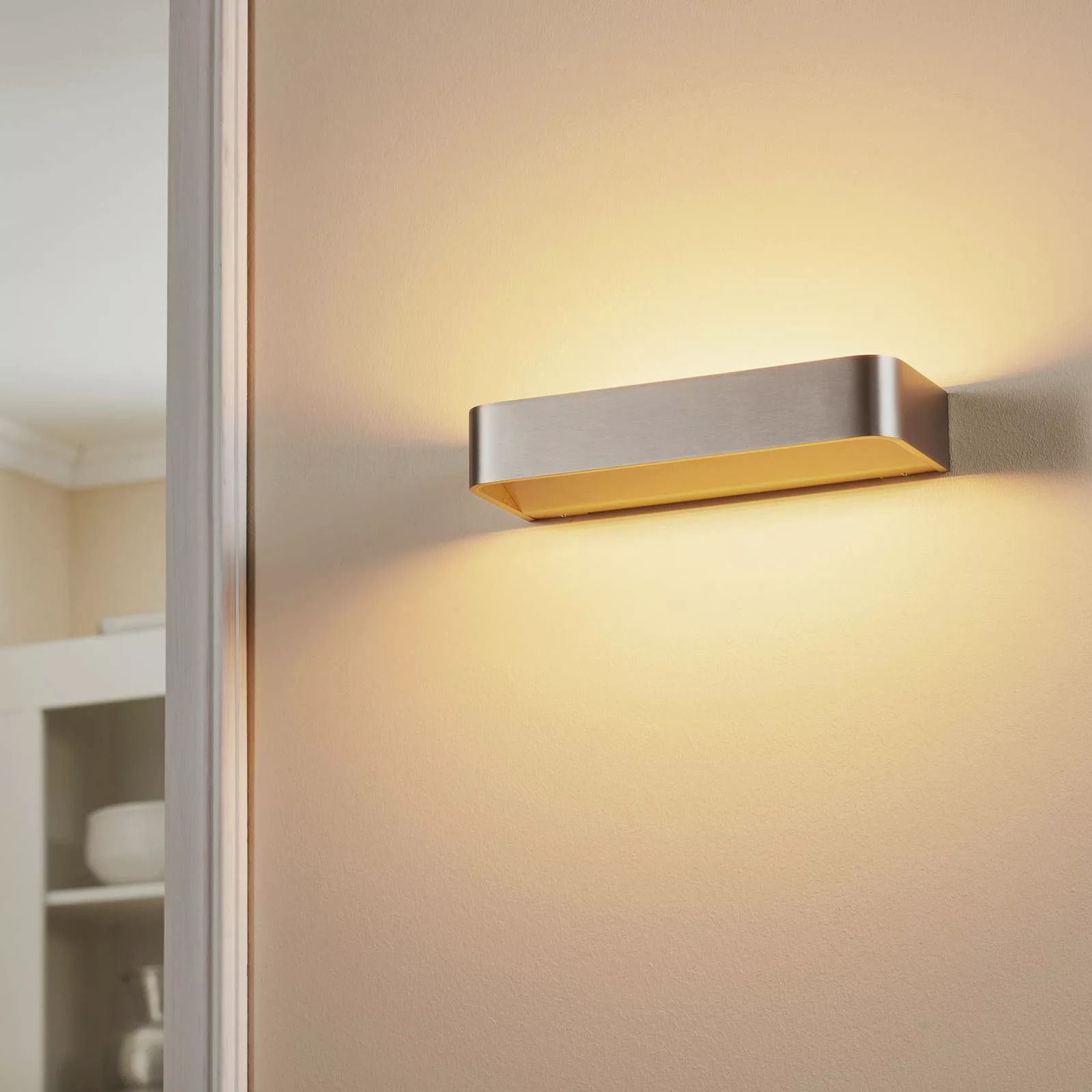Rotaliana Frame W2 LED-Wandlampe nickel 3.000 K günstig online kaufen