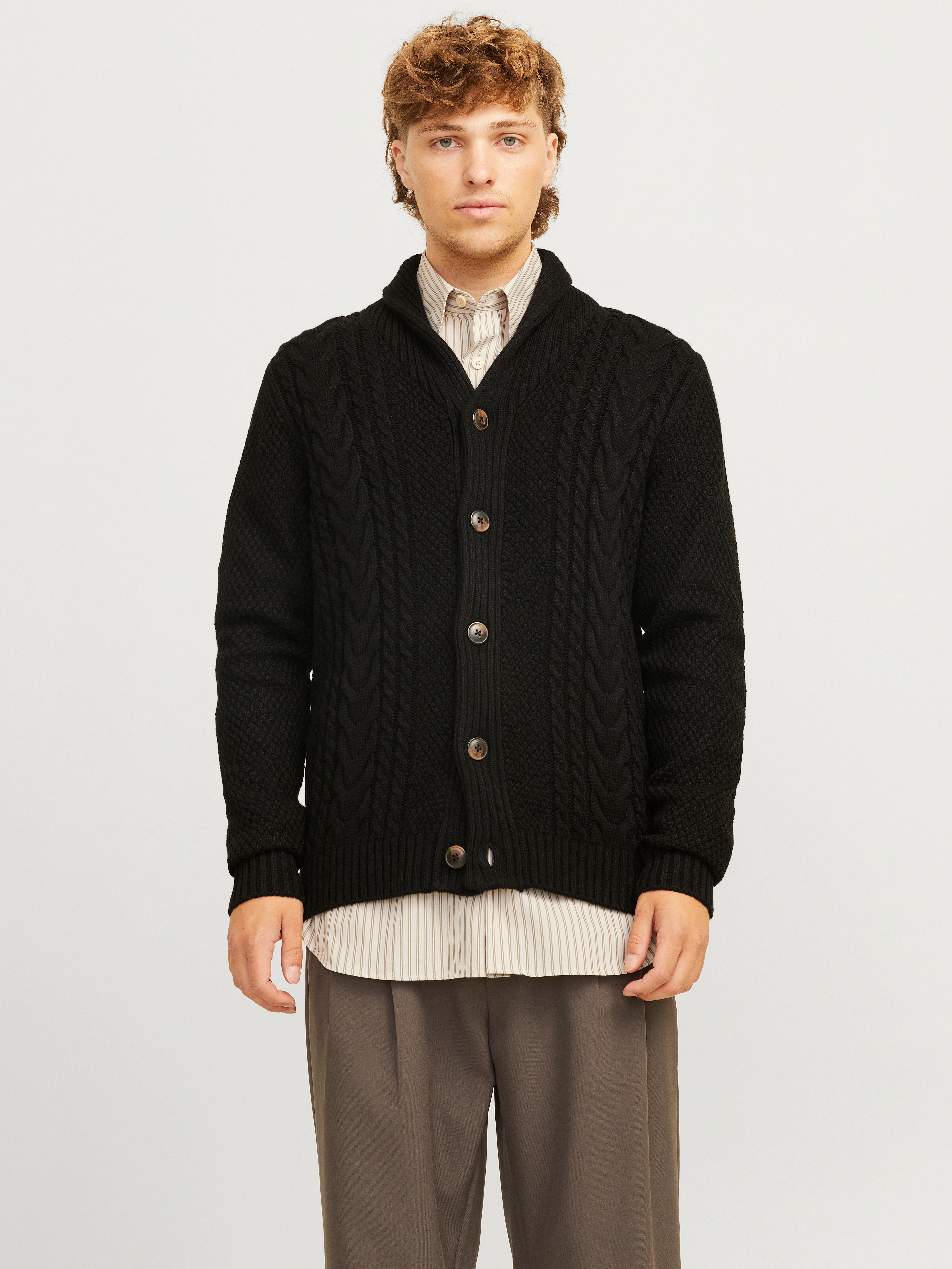 Jack & Jones Strickjacke "JJCRAIG KNIT SHAWL NECK AW24", mit Schalkragen un günstig online kaufen