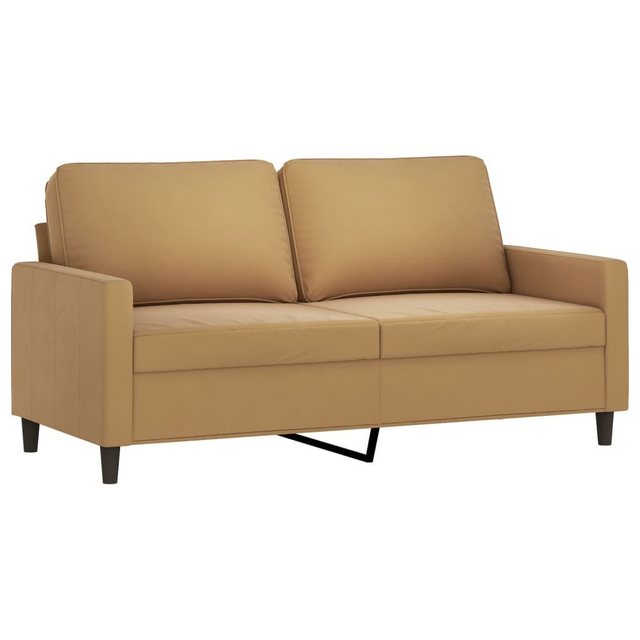 vidaXL Sofa, 2-Sitzer-Sofa Braun 140 cm Samt günstig online kaufen