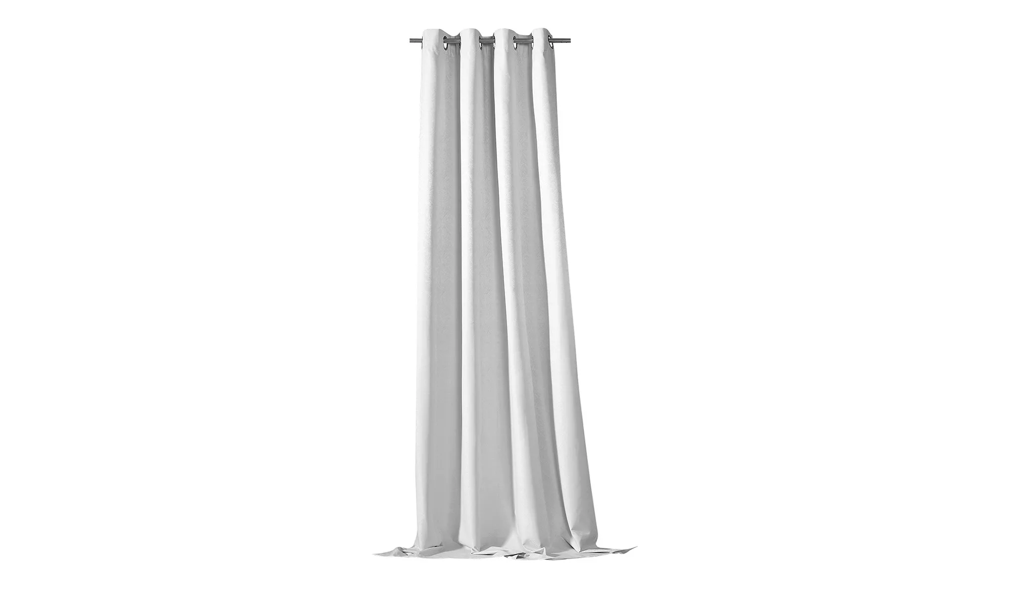 como verdunklungs thermo 245 x 135 cm (HxB) Ösenschal ¦ silber ¦ Synthetik günstig online kaufen