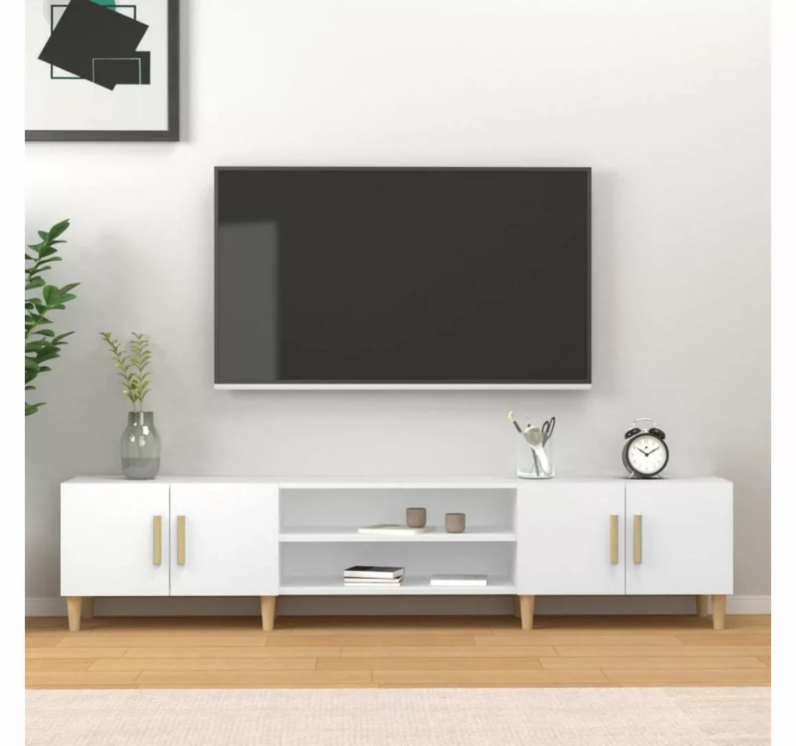 vidaXL TV-Schrank TV-Schrank Weiß 180x31,5x40 cm Holzwerkstoff günstig online kaufen