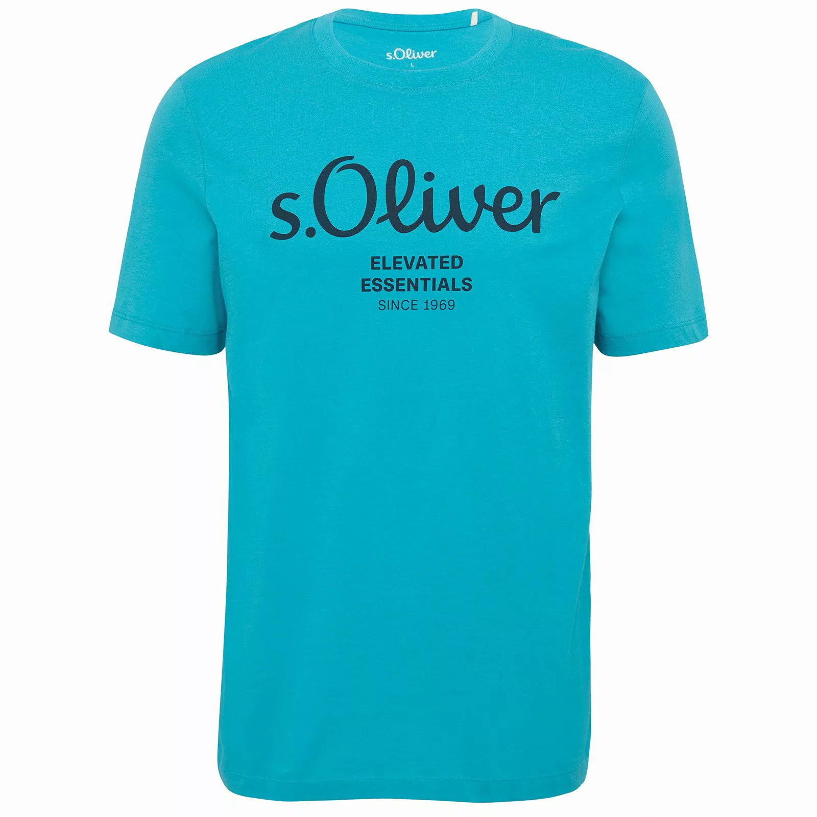 s.Oliver Rundhalsshirt s.Oliver XXL T-Shirt türkisblau günstig online kaufen