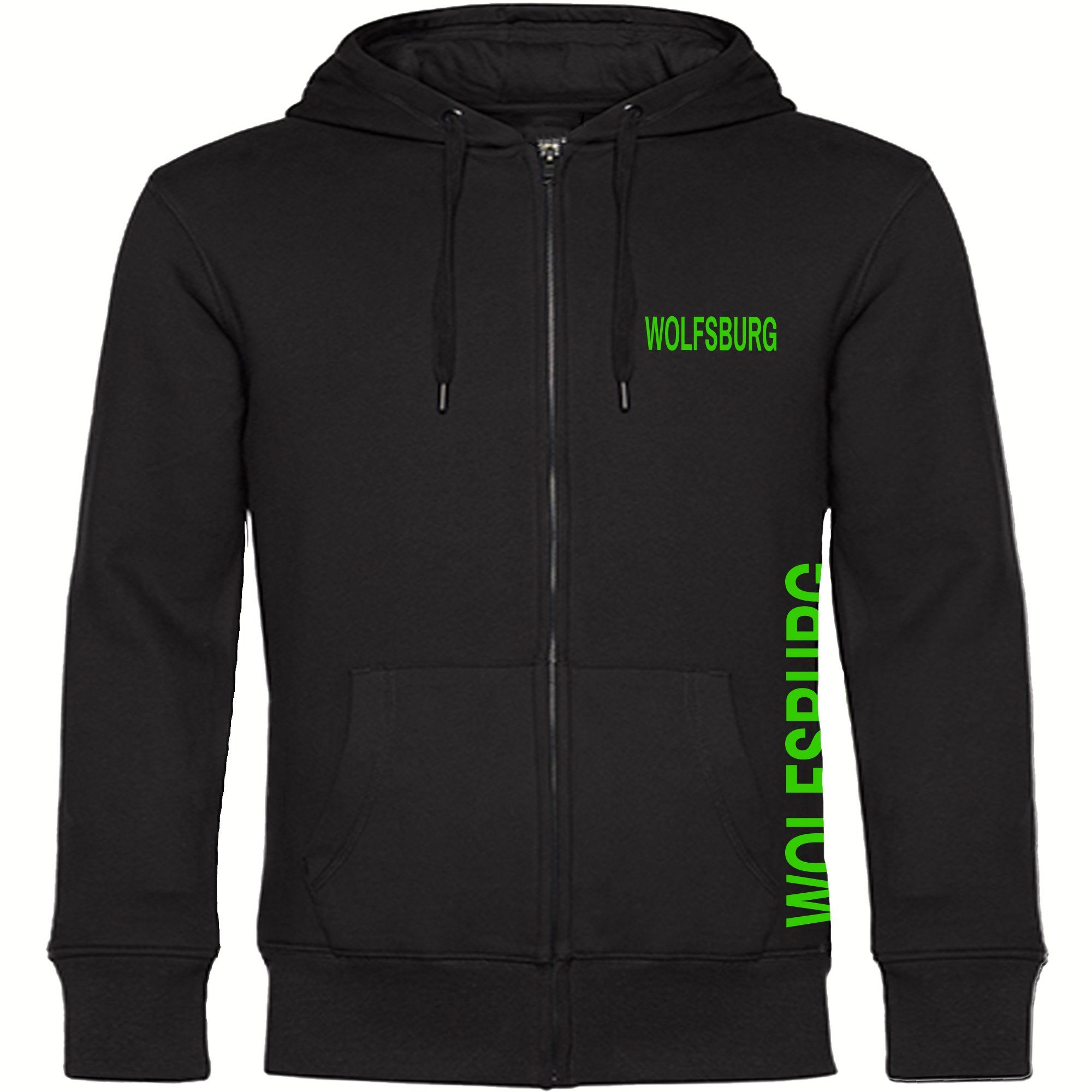 multifanshop Kapuzensweatjacke Wolfsburg - Brust & günstig online kaufen