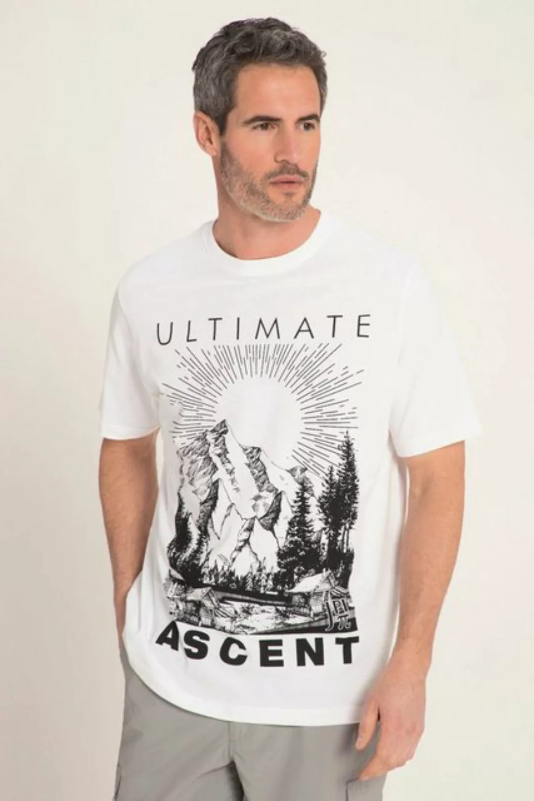 JP1880 T-Shirt Trekking-Shirt Outdoor Halbarm Berg Print günstig online kaufen