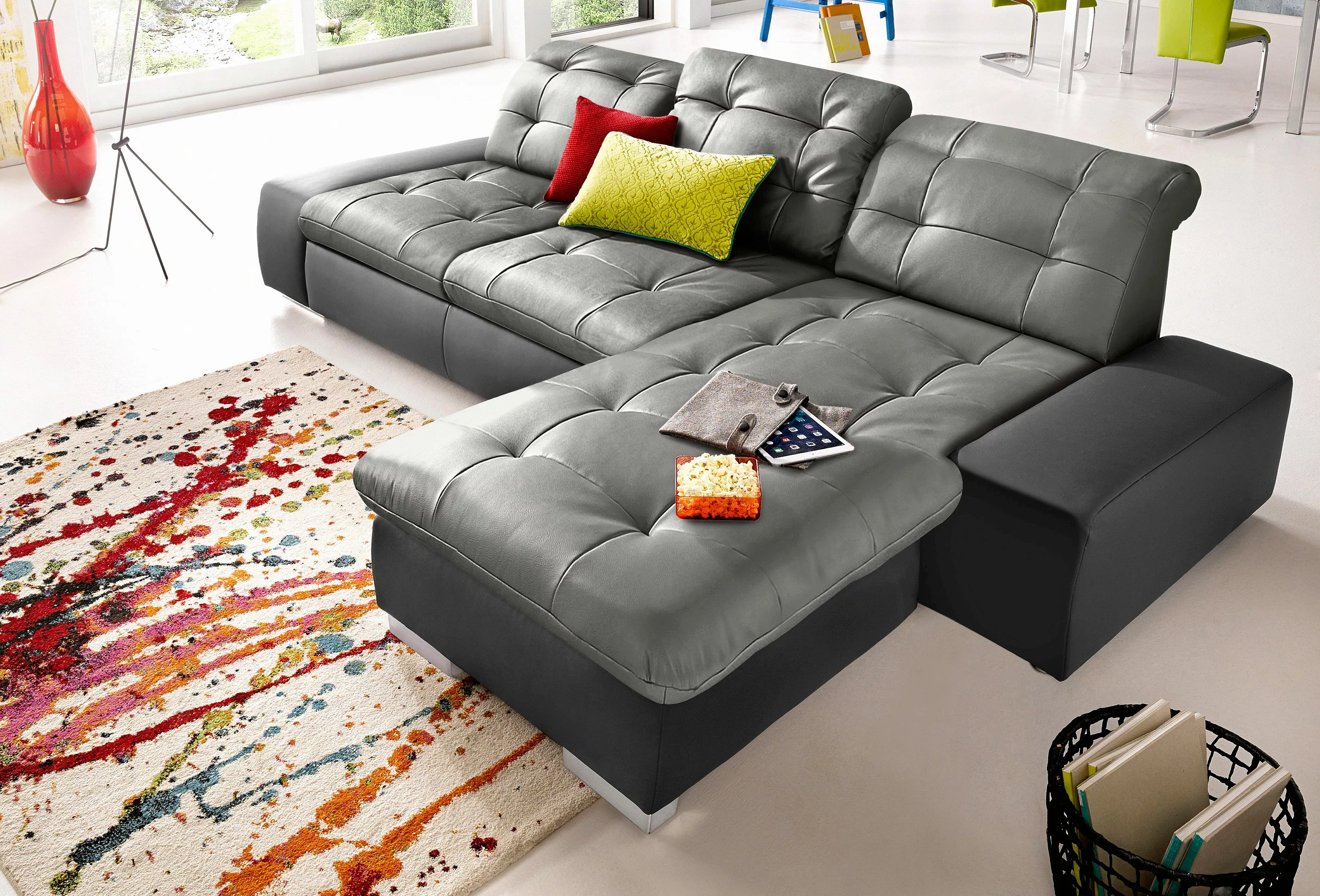 sit&more Ecksofa »Palomino L-Form«, wahlweise XL oder XXL und mit Bettfunkt günstig online kaufen