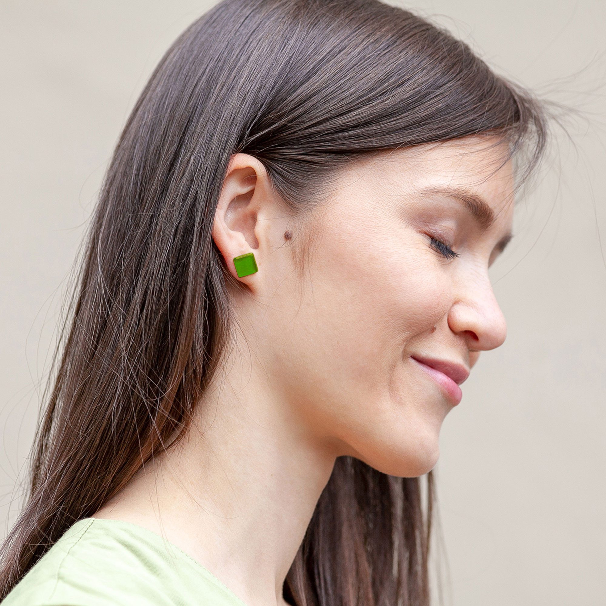 ALEXASCHA Paar Ohrstecker Kleine quadratische Stecker günstig online kaufen