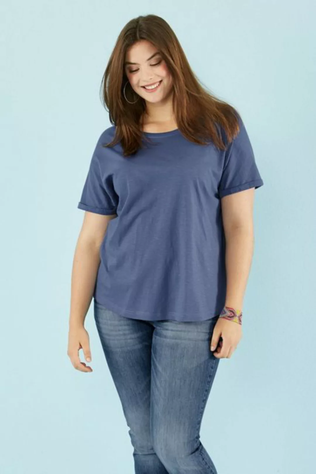 Angel of Style Rundhalsshirt T-Shirt oversized Rundhals Halbarm günstig online kaufen