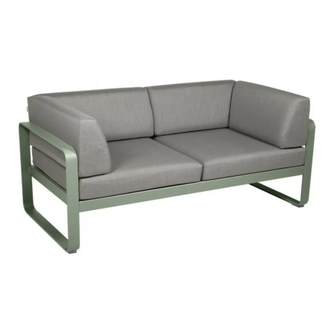 Bellevie 2-Sitzer Club Sofa 82 Kaktus B8 Taupegrau günstig online kaufen