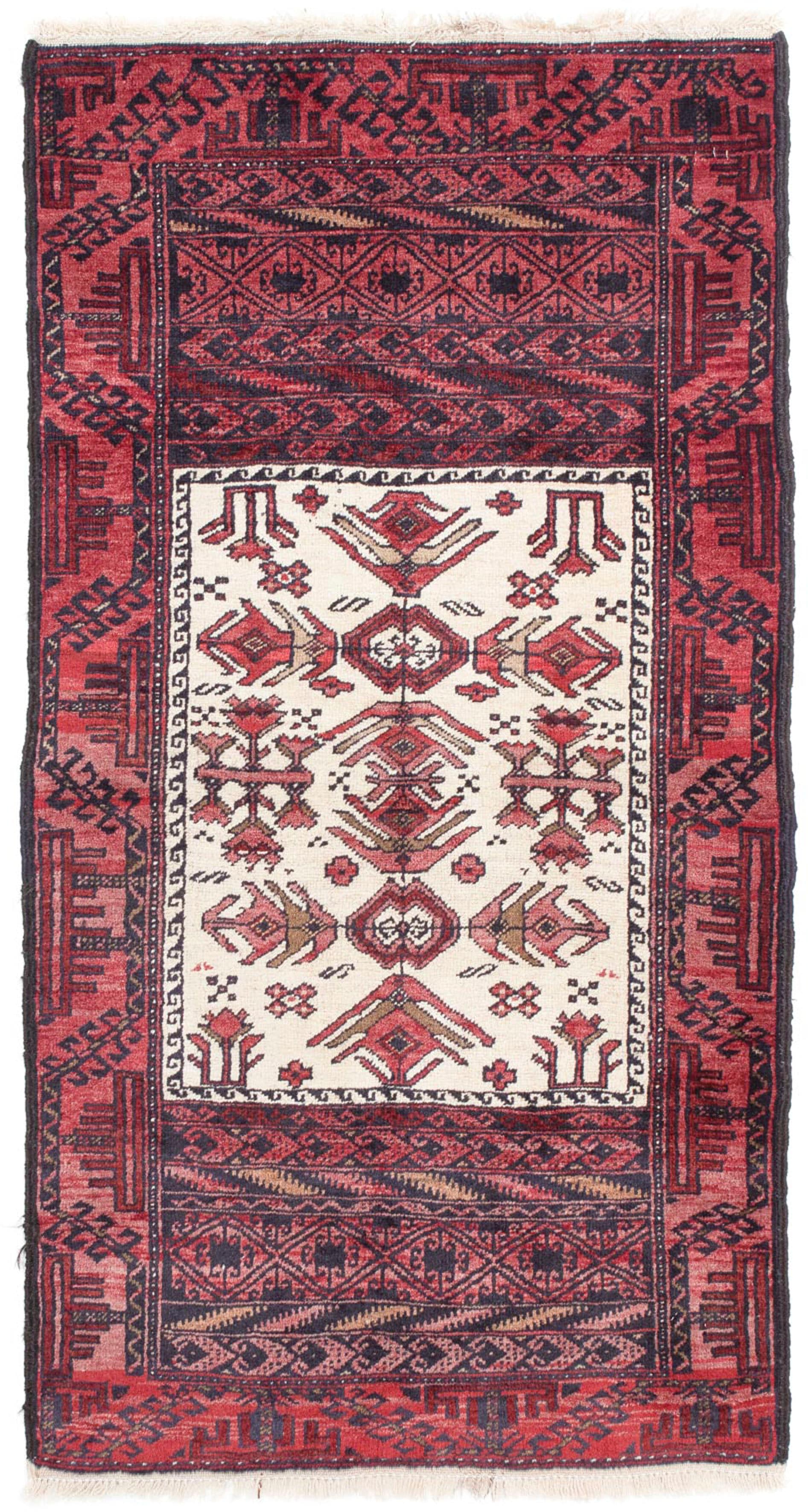 morgenland Orientteppich »Belutsch - 146 x 77 cm - hellrot«, rechteckig, Wo günstig online kaufen