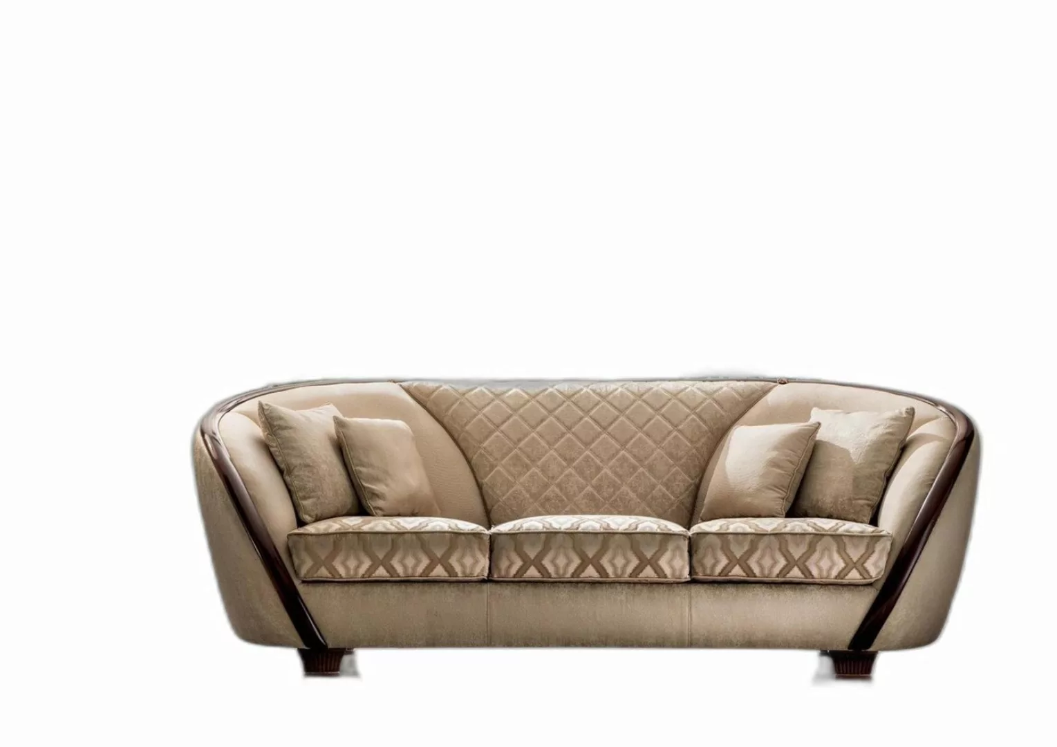 Xlmoebel Sofa Beige Klassisches Drittel Luxus Couch Stilvoller 3-Plätze Möb günstig online kaufen