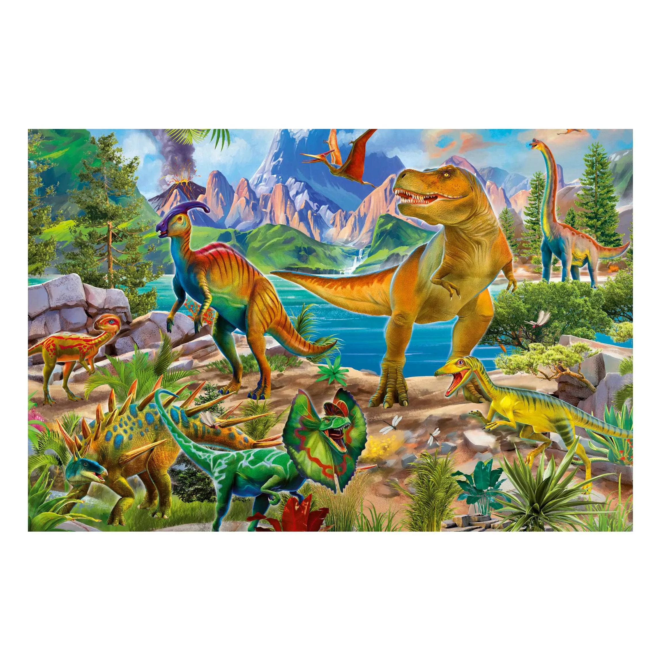 Magnettafel T-Rex und Parasaurolophus günstig online kaufen
