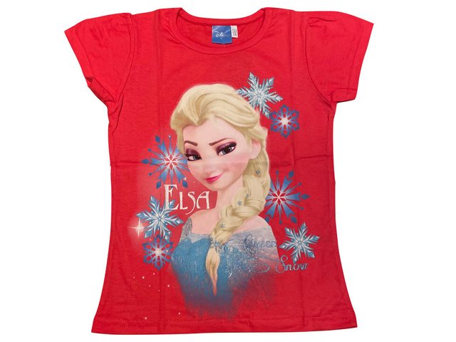 Disney Frozen T-Shirt Die Eiskönigin Kurzarm Shirt mit Glitzer günstig online kaufen