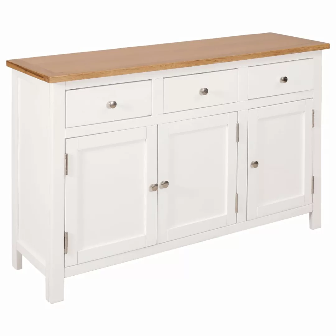 Sideboard 110x33,5x70 Cm Massivholz Eiche günstig online kaufen