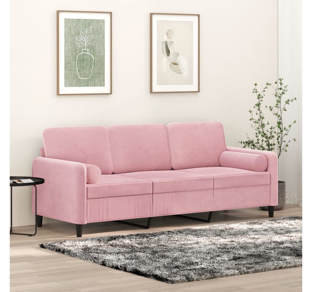 Nettlife Sofa 2-Sitzer-Sofa Doppelsofa mit Zierkissen 138/158/198 CM Samt günstig online kaufen