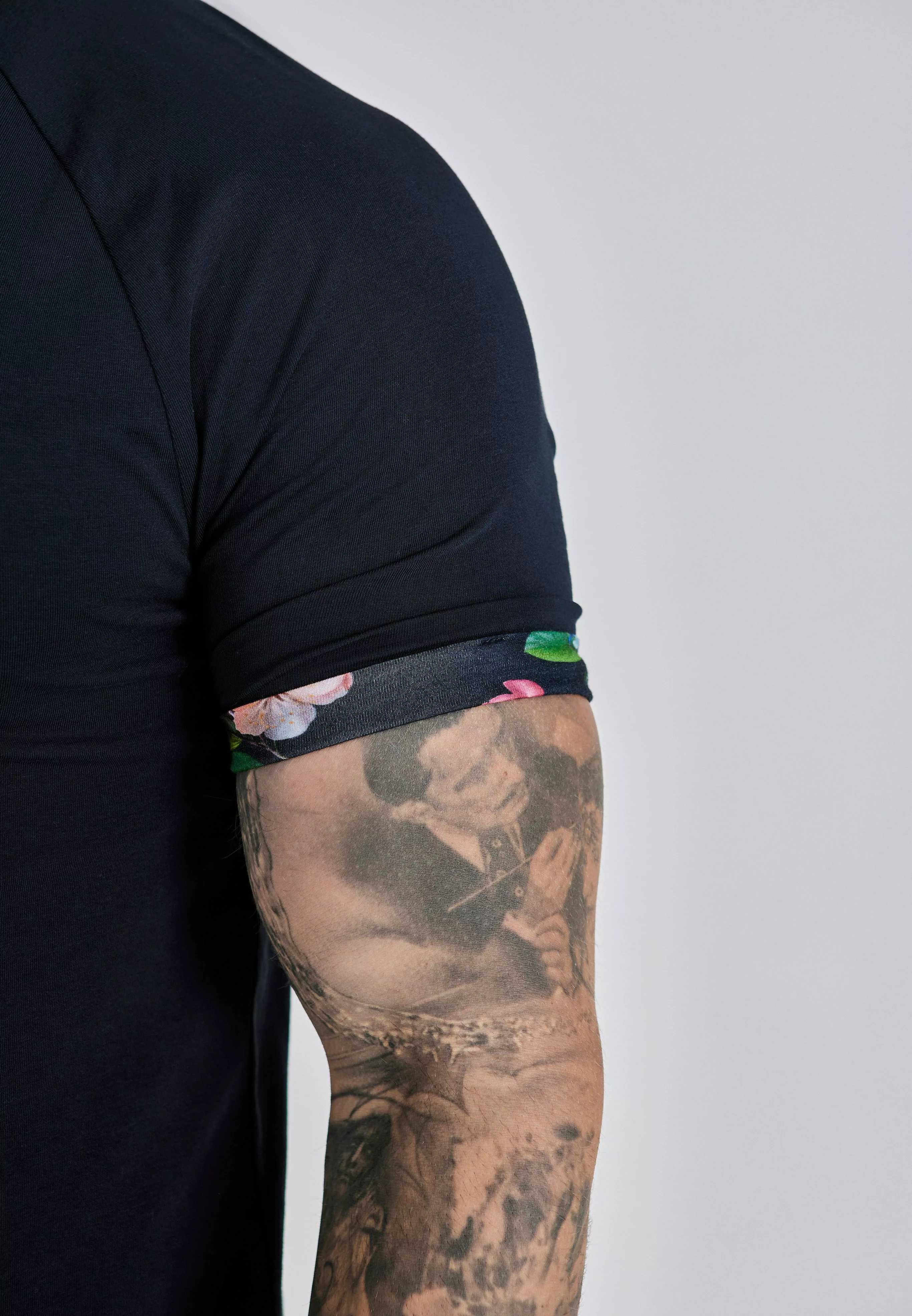Siksilk T-Shirt SikSilk Herren Roll Sleeve günstig online kaufen