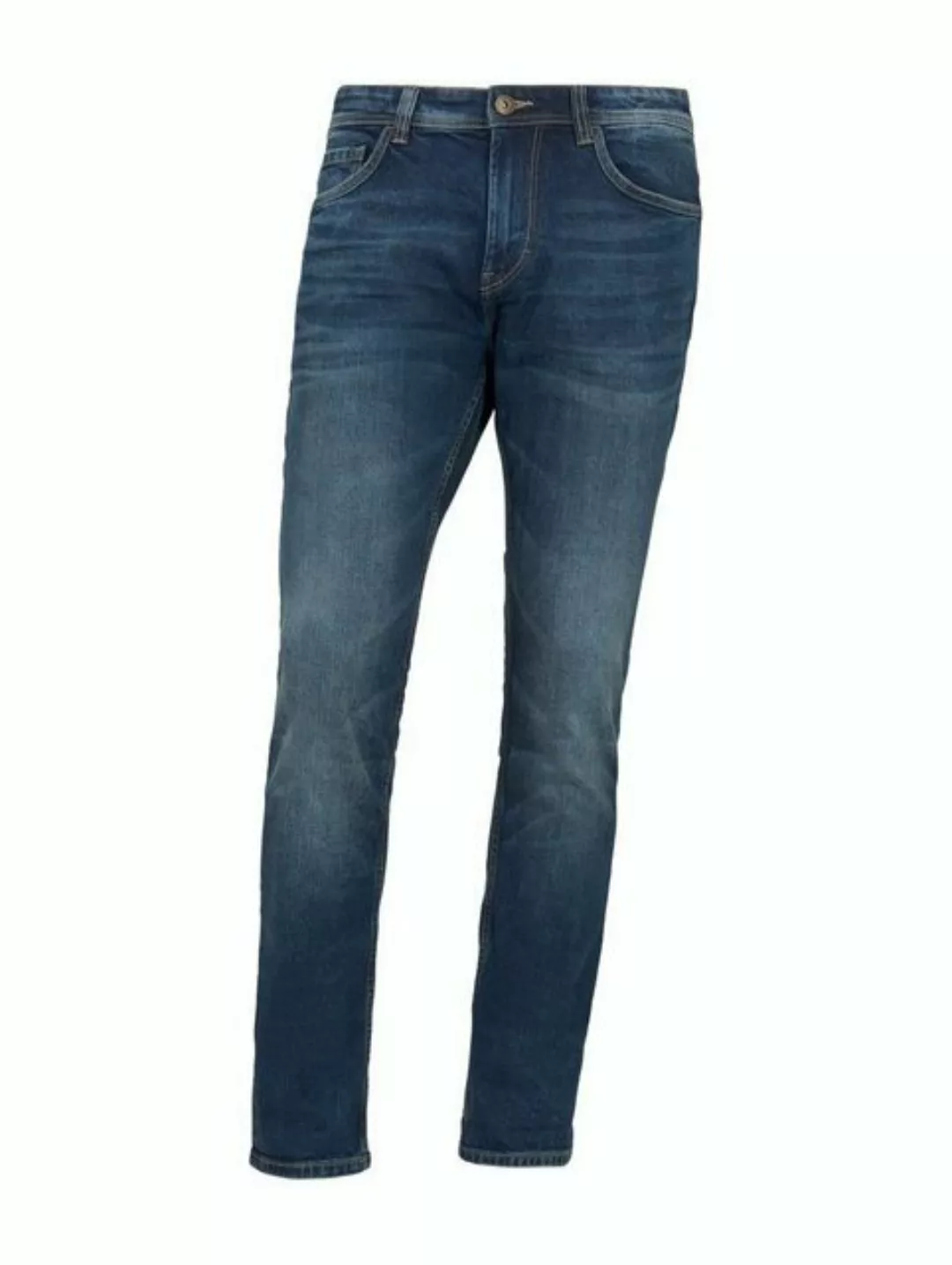 TOM TAILOR Straight-Jeans blau regular fit (1-tlg) günstig online kaufen