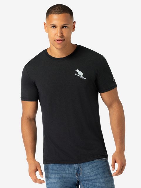 SUPER.NATURAL T-Shirt für Herren, Merino LITTLE FLEAR Bär Motiv, atmungsakt günstig online kaufen