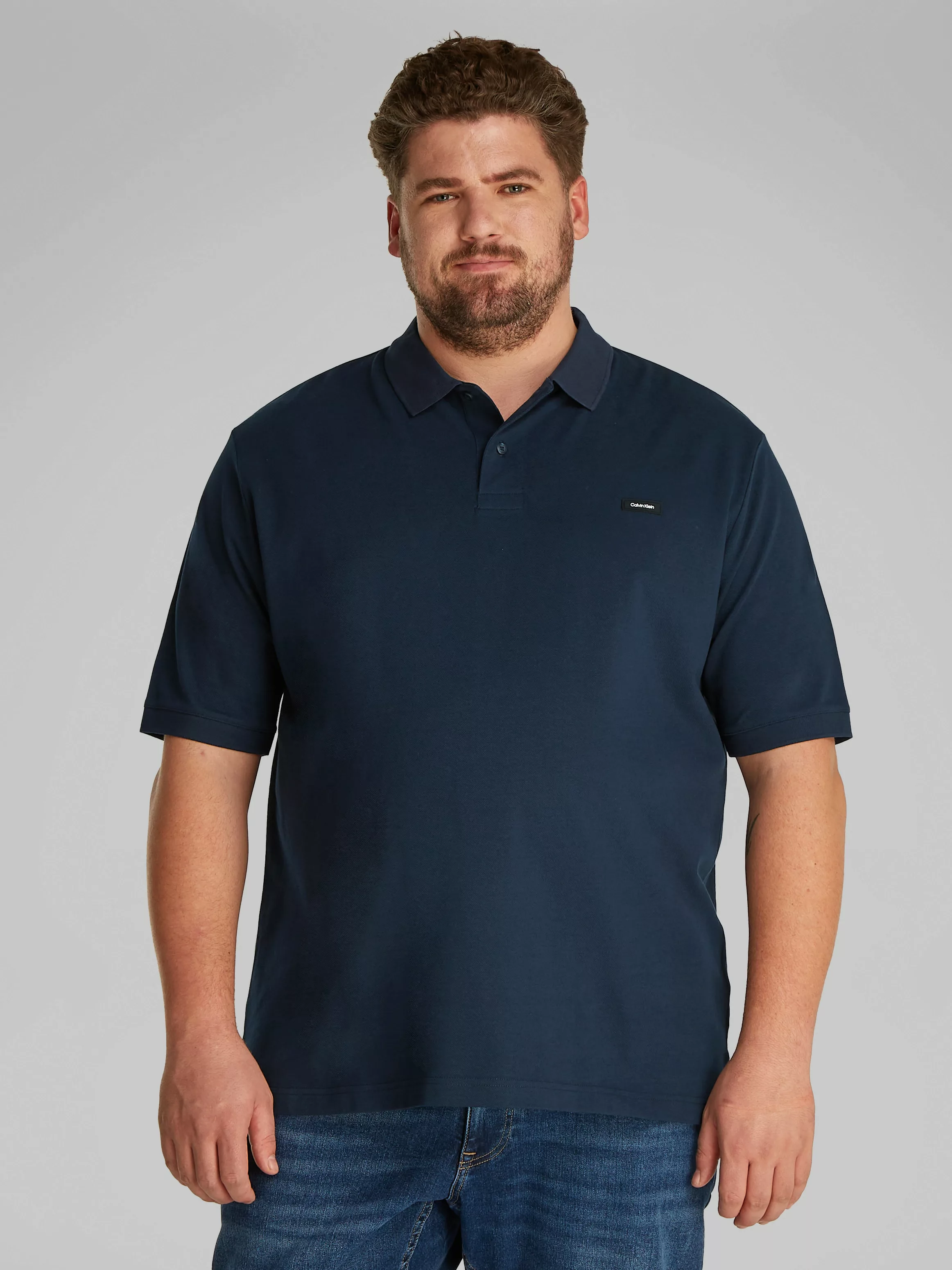 Calvin Klein Big&Tall Poloshirt "BT-STRETCH PIQUE SLIM POLO", in großen Grö günstig online kaufen