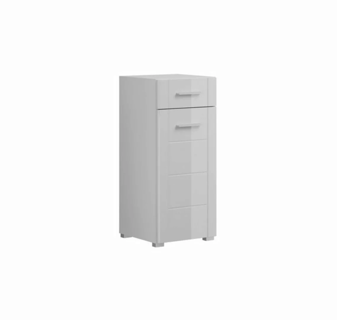 freiraum Hochschrank Venice in Weiß Hochglanz - 37x80x31cm (BxHxT) günstig online kaufen