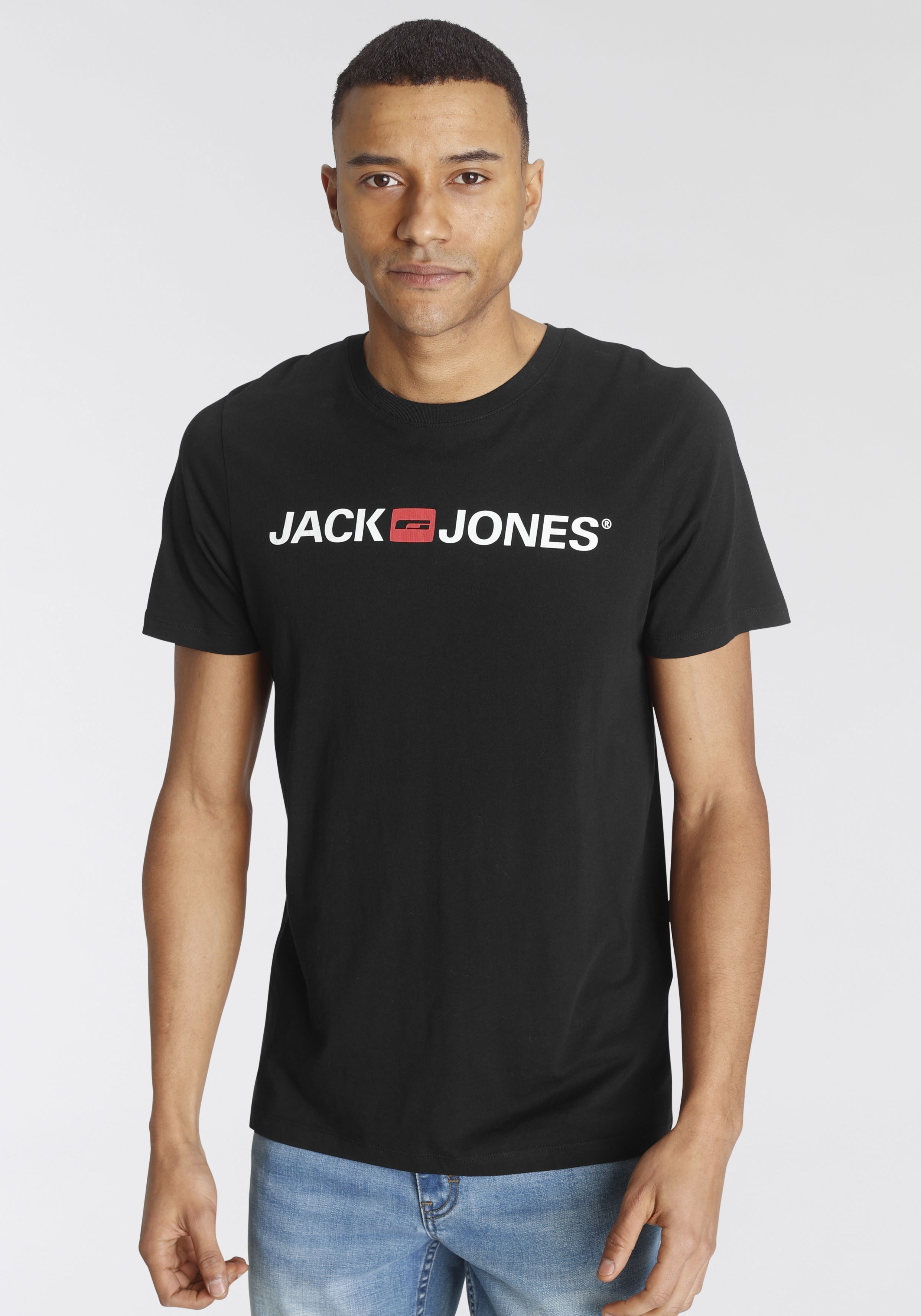 Jack & Jones T-Shirt "LOGO TEE CREW NECK" günstig online kaufen