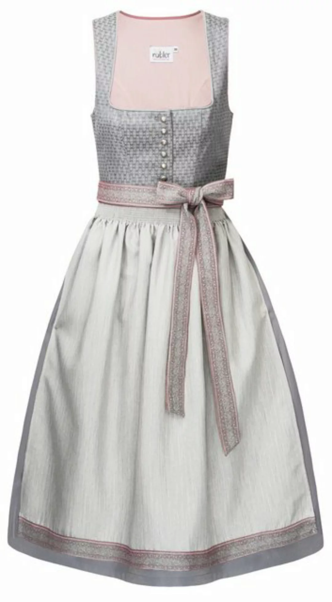 Nübler Dirndl Dirndl lang Ellen in Silber von Nübler günstig online kaufen