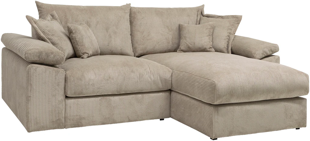 Home affaire Ecksofa "Soft&Cosy XL L-Form - Breite 246 cm", Mega-Sofa, in C günstig online kaufen