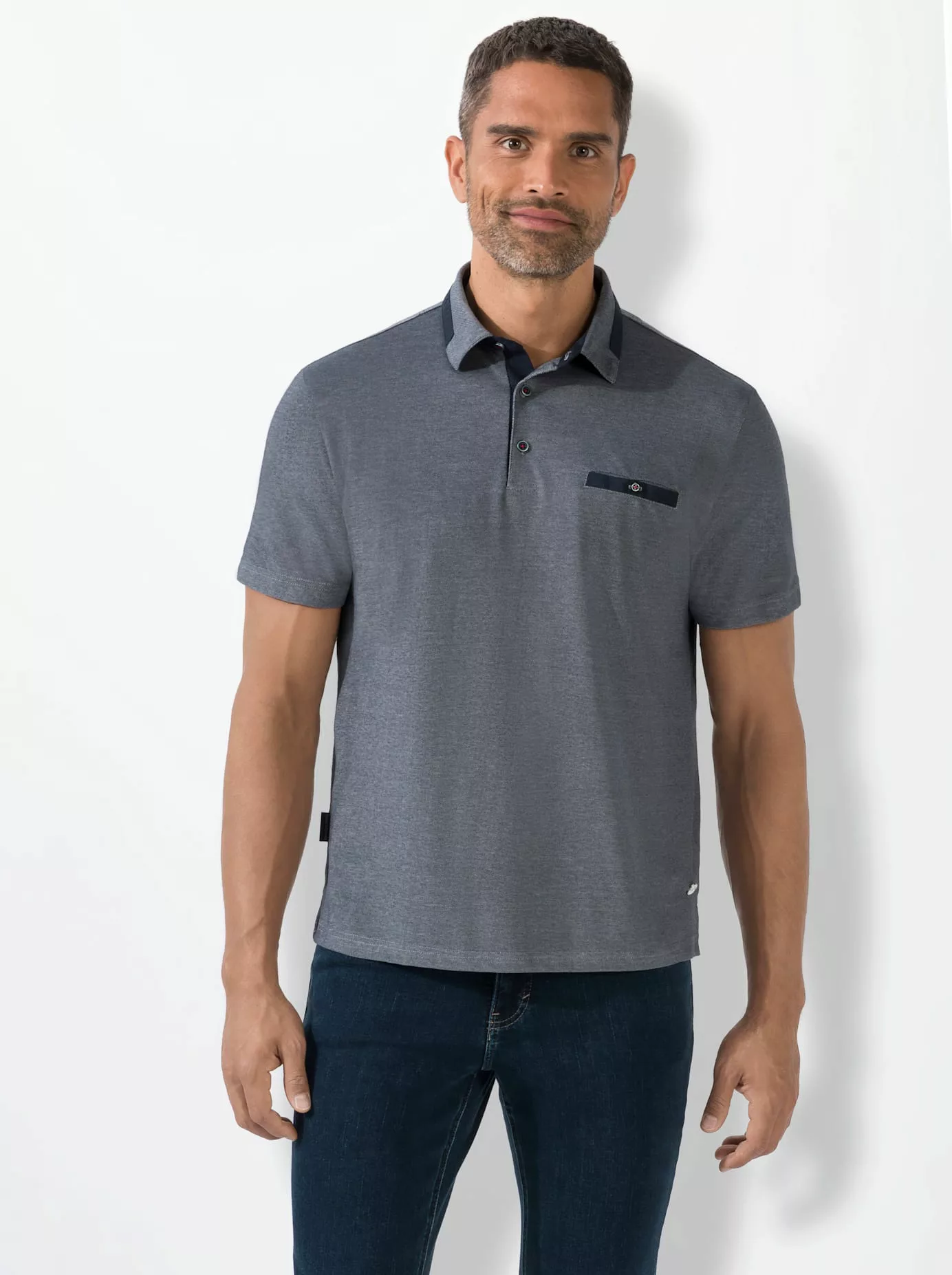 Marco Donati Poloshirt "Kurzarm-Poloshirt" günstig online kaufen