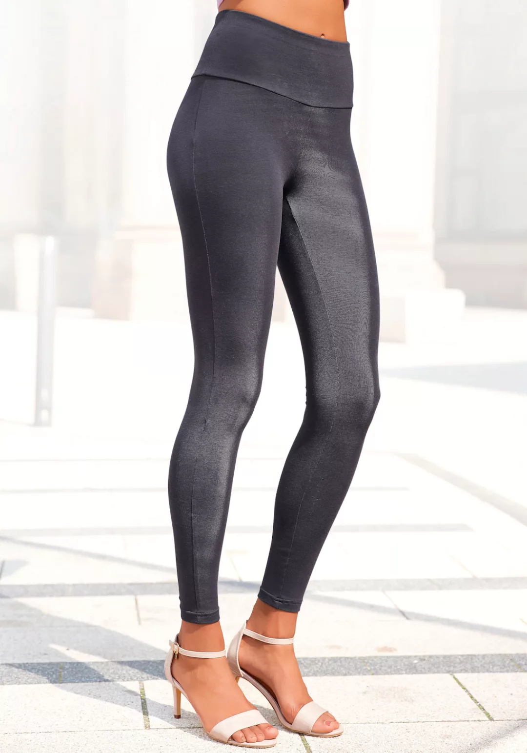 LASCANA Leggings, mit breitem Bündchen, Loungewear günstig online kaufen