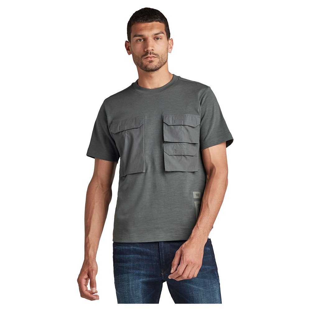 G-star Pocket Loose Kurzarm Rundhalsausschnitt T-shirt 2XS Graphite günstig online kaufen