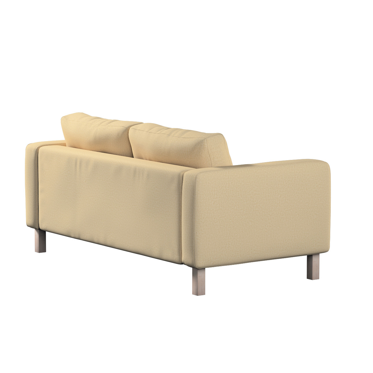 Bezug für Karlstad 2-Sitzer Sofa nicht ausklappbar, sandfarben, Sofahusse, günstig online kaufen