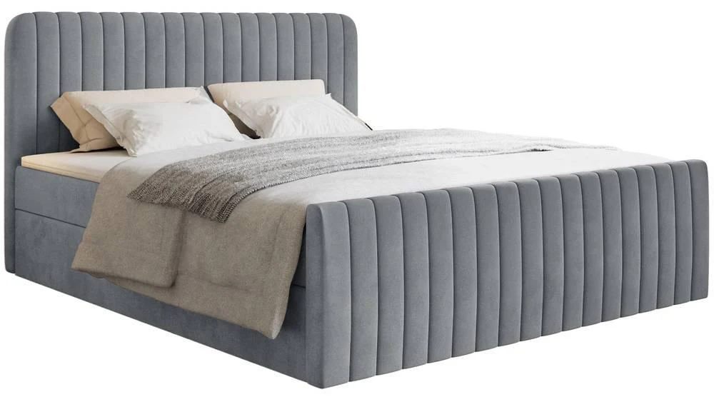 NADUVI Collection | Boxspringbett Adrien Samt mit Stauraum 180x200 günstig online kaufen