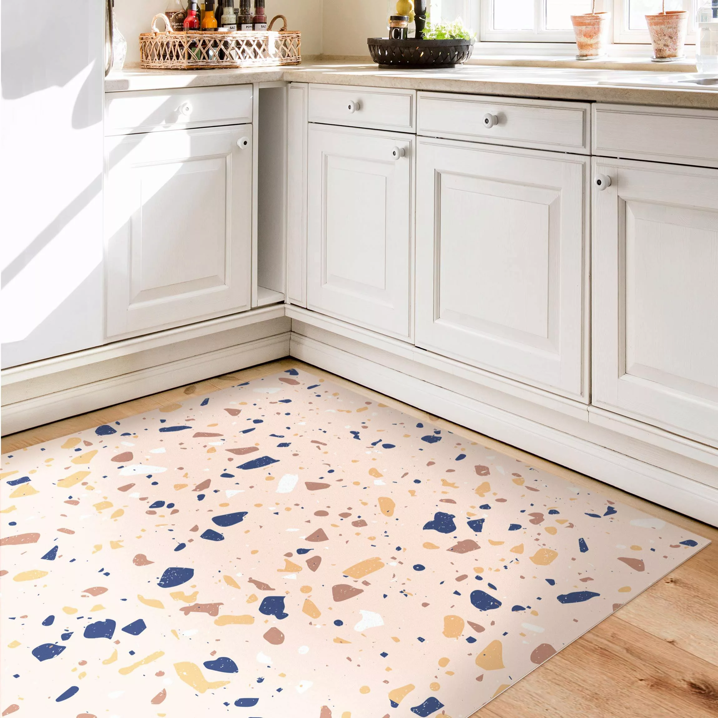 Vinyl-Teppich Detailliertes Terrazzo Muster Padova günstig online kaufen