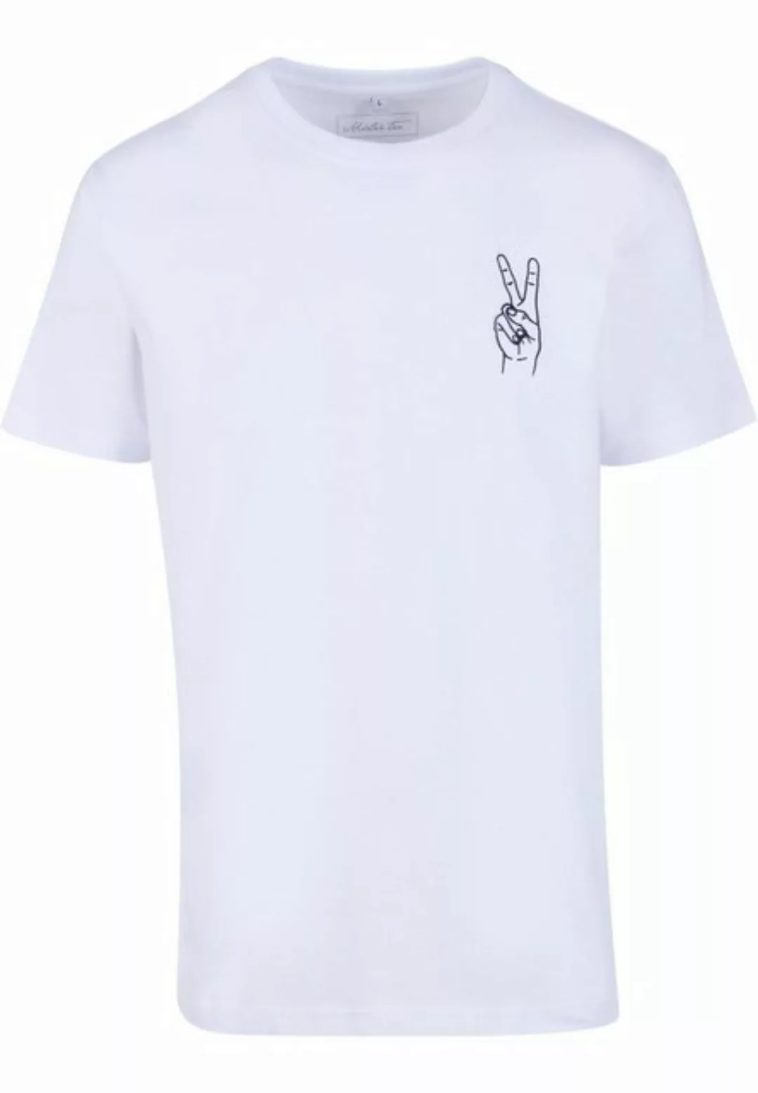 MisterTee T-Shirt MisterTee Herren Peace Sign Tee EMB (1-tlg) günstig online kaufen
