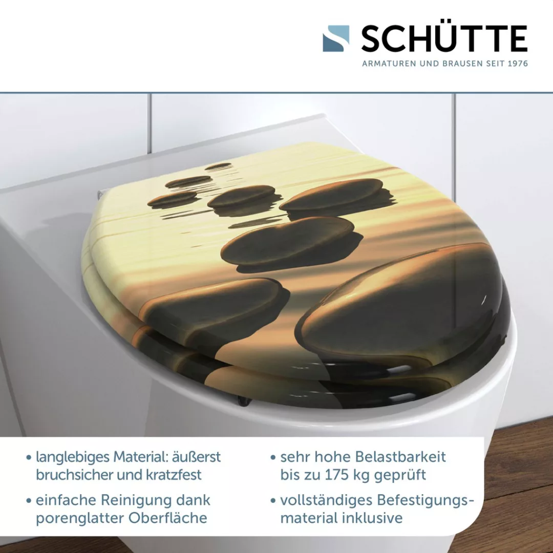 Schütte WC-Sitz "Sea Stone", MDF-Holzkern günstig online kaufen