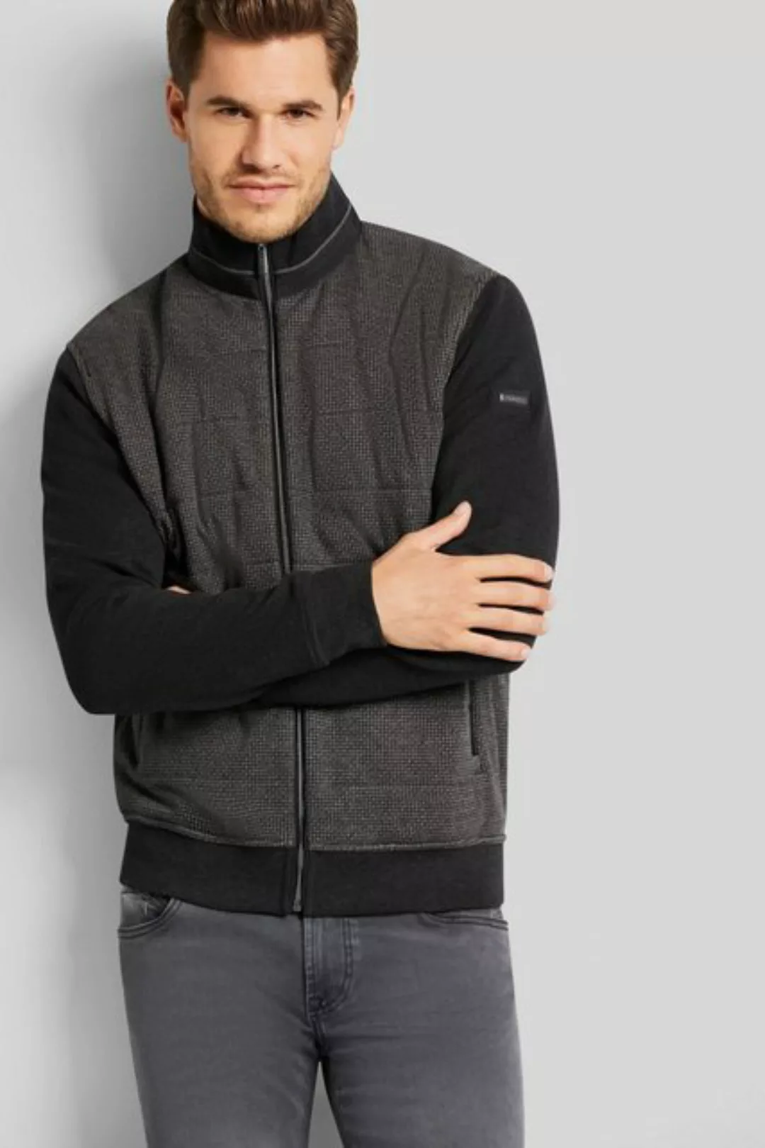 bugatti Sweatjacke, im Pepitamuster günstig online kaufen