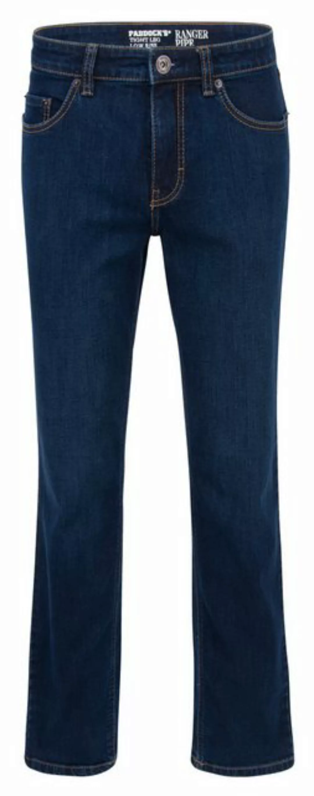 Paddock`s Herren Jeans RANGER PIPE - Slim Fit - Blau - Blue Black Soft Used günstig online kaufen