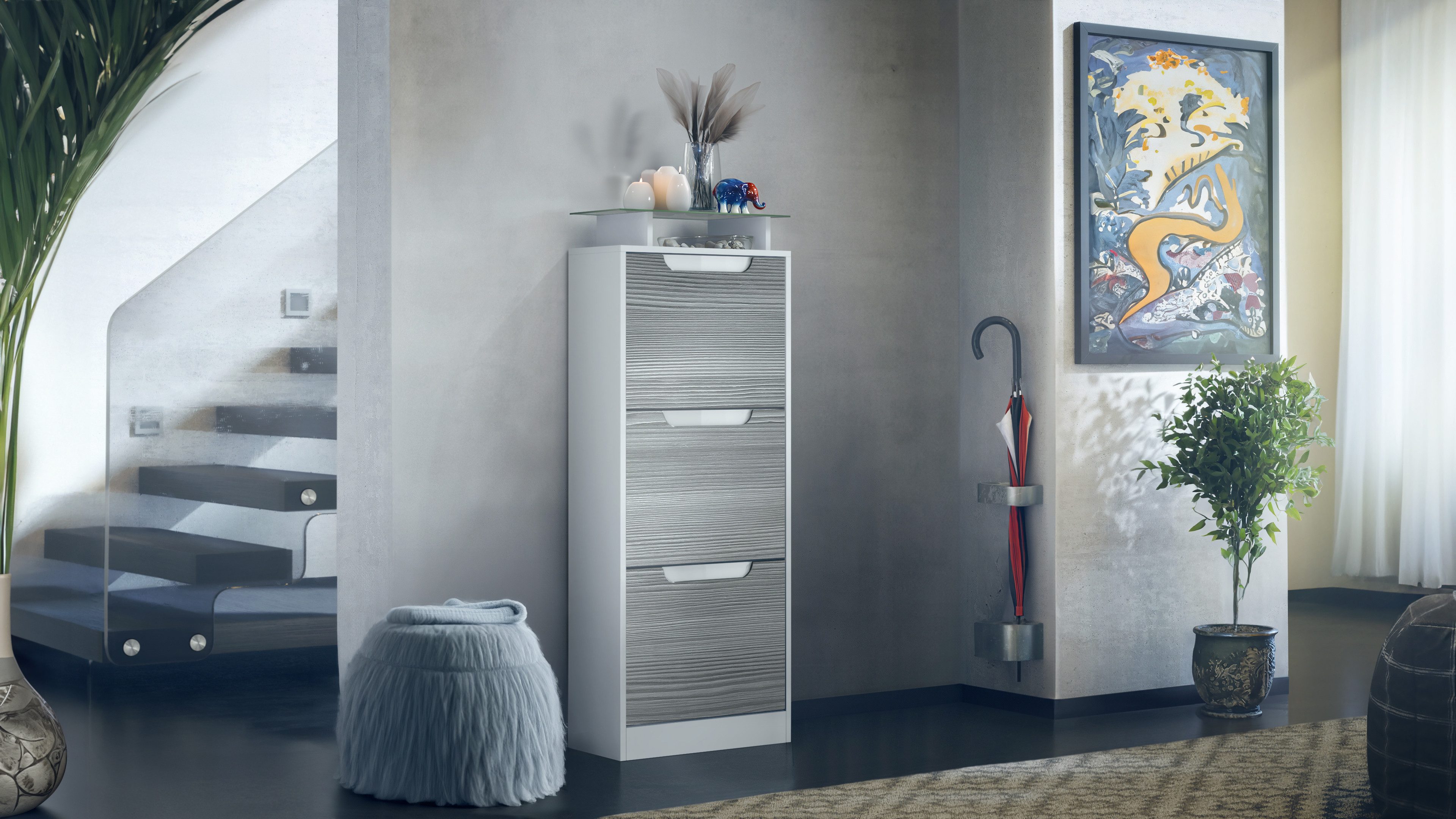 Vladon Schuhschrank Space V2 (Schuhkipper, für günstig online kaufen