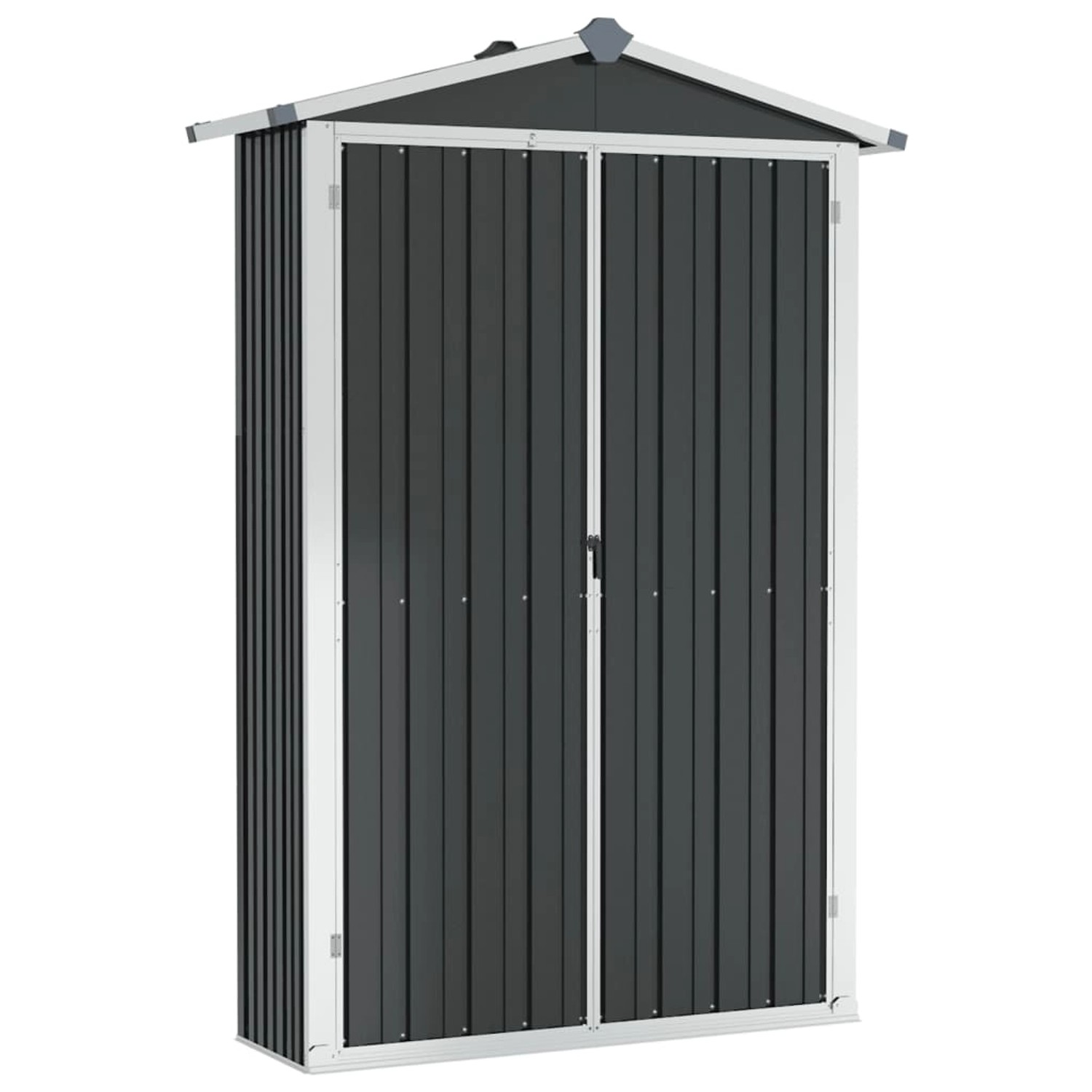 Geretehaus Anthrazit 107,5x46x183 Cm Verzinkter Stahl günstig online kaufen