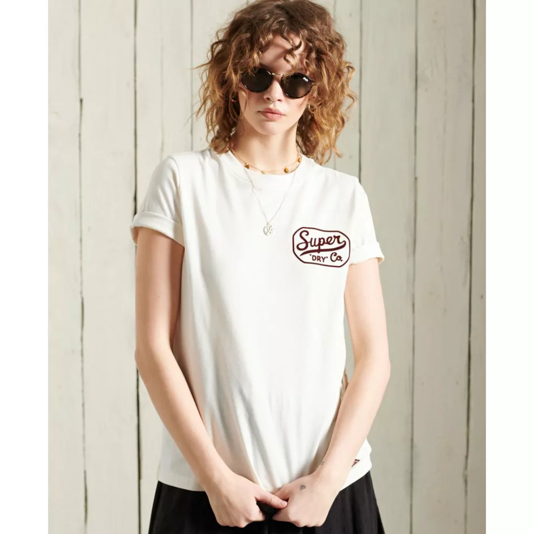 Superdry Workwear Graphic Kurzarm T-shirt M Oyster günstig online kaufen