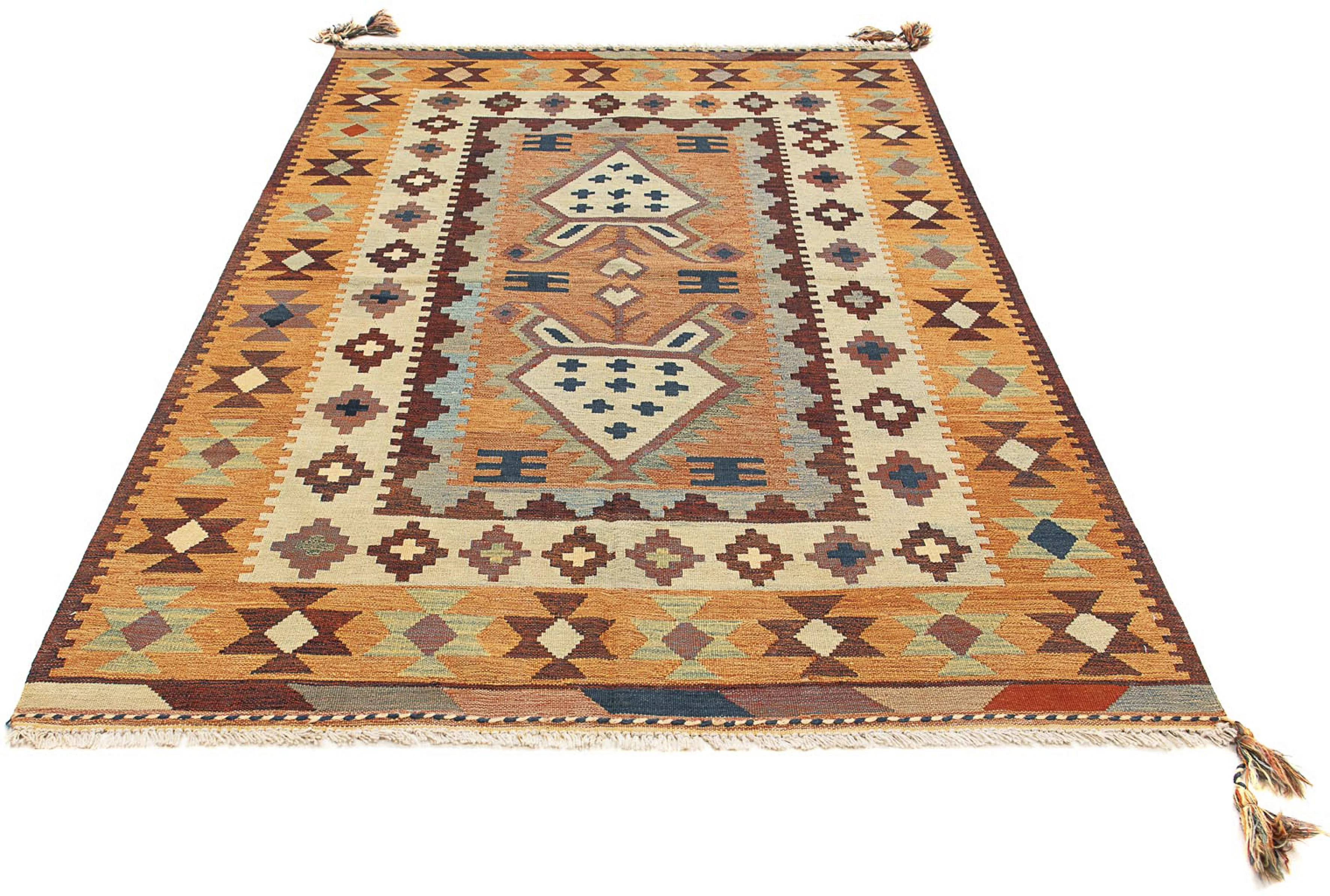 morgenland Wollteppich »Kelim - Oriental - 208 x 143 cm - mehrfarbig«, rech günstig online kaufen