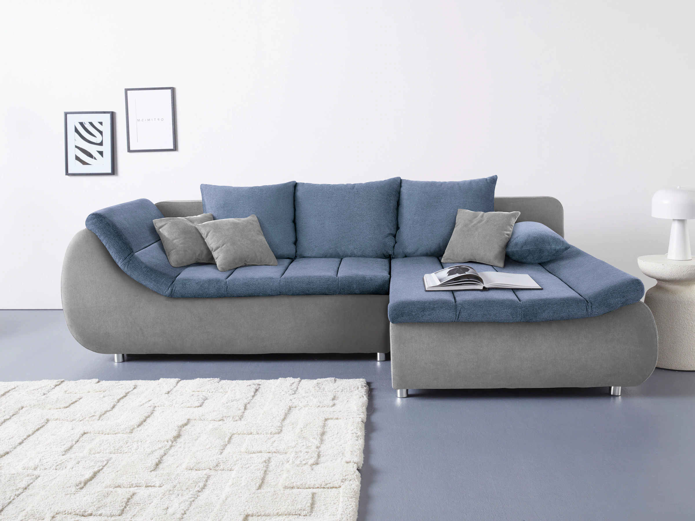 INOSIGN Ecksofa »Imola, elegant und modern, aktuelle Steppung im Sitz, bequ günstig online kaufen