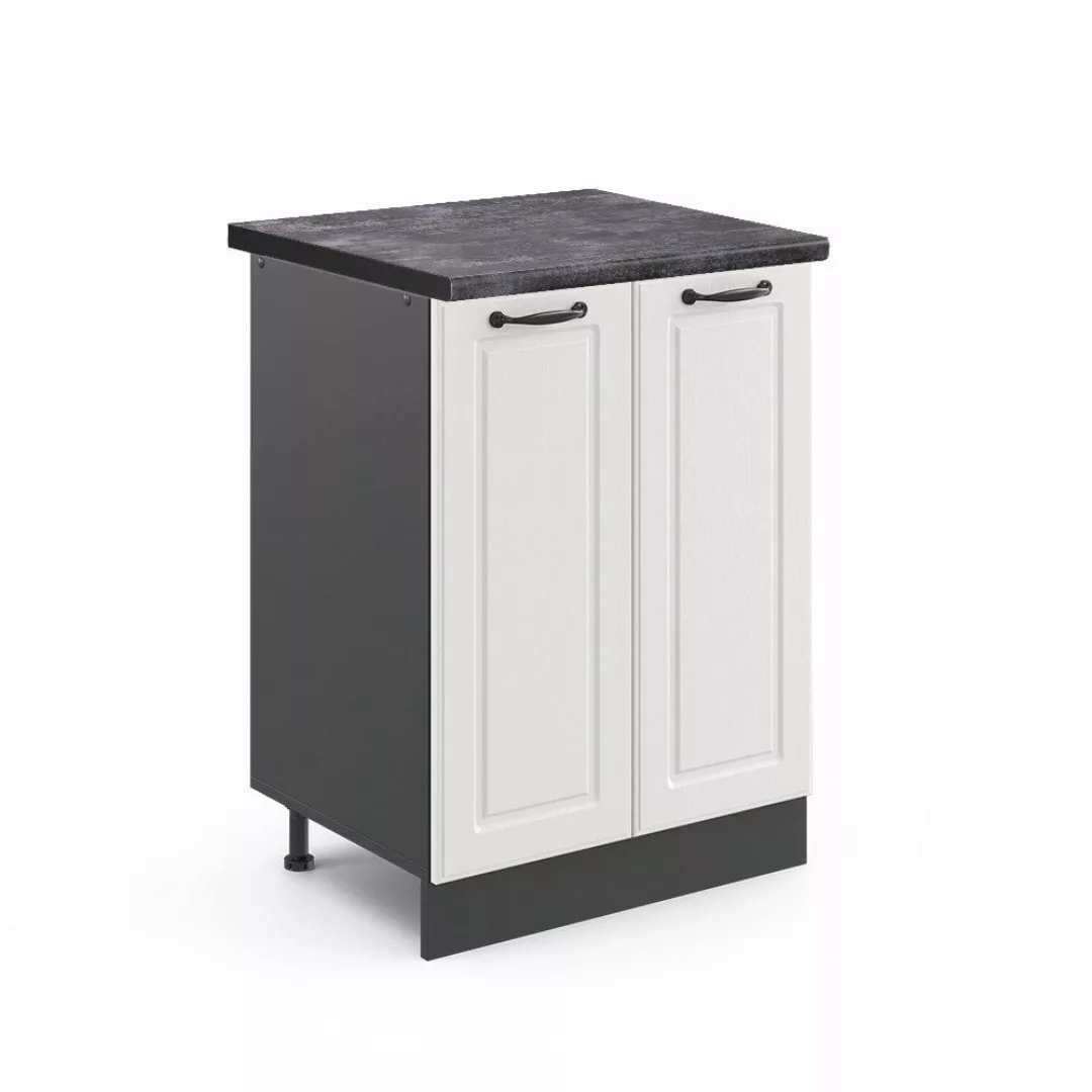 Vicco Unterschrank R-Line, Weiß Landhaus/Anthrazit, 60 günstig online kaufen