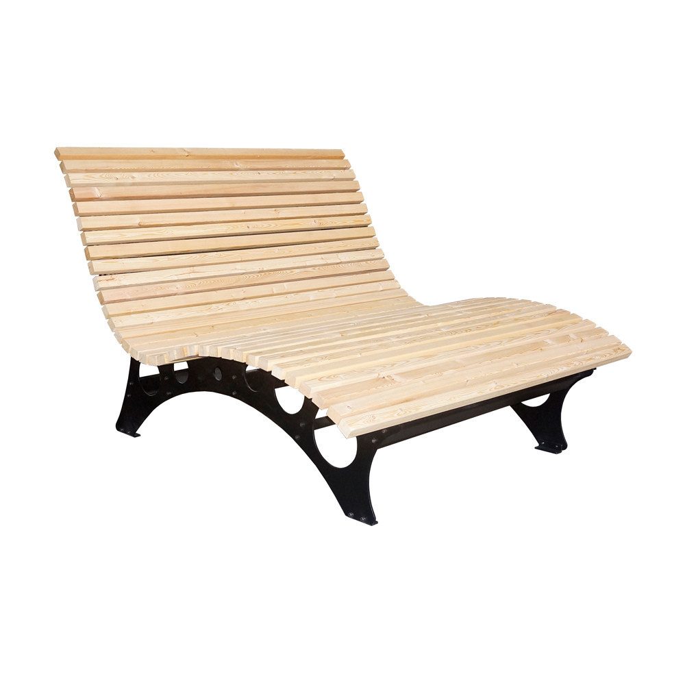 HOME DELUXE Doppelliege Wellenholzliege TAIGA, Komplettset, günstig online kaufen
