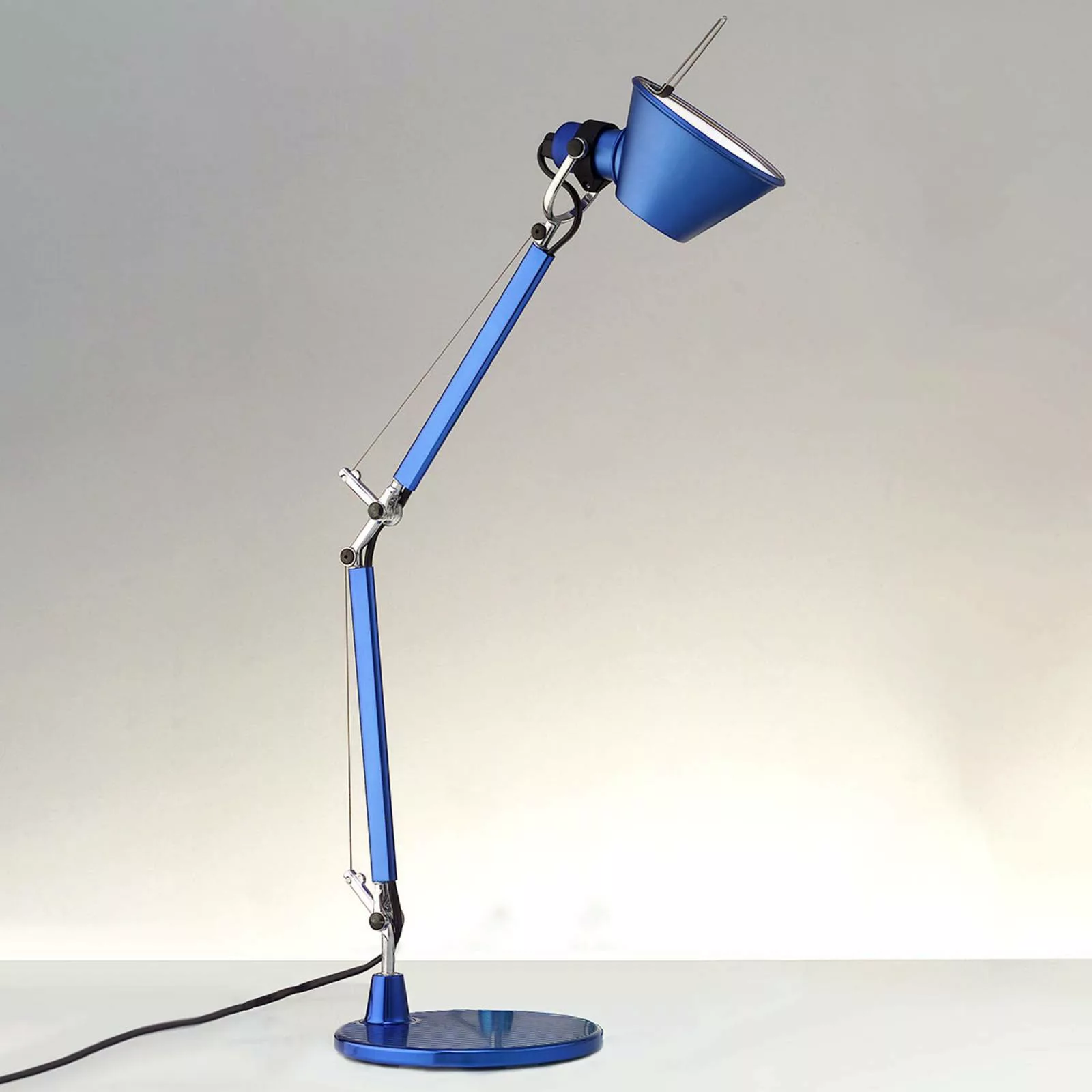 Artemide Tolomeo Micro Tischleuchte, blau-metallic günstig online kaufen