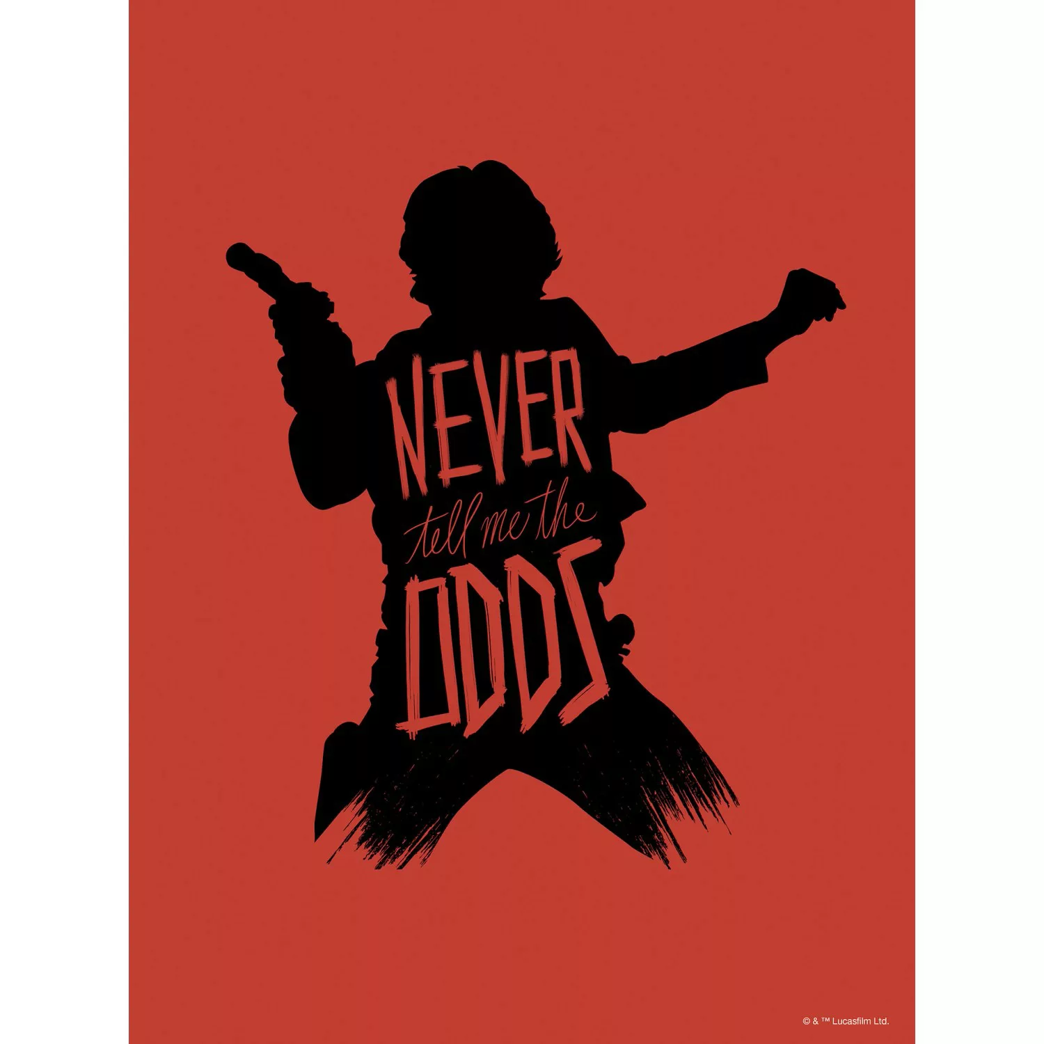 Komar Wandbild »Star Wars Silhouette Quotes Han Solo«, (1 St.), Kinderzimme günstig online kaufen