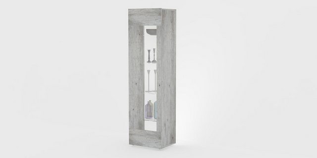 Web Furniture Vitrine 45 x 160 x 34 cm (B/H/T) günstig online kaufen