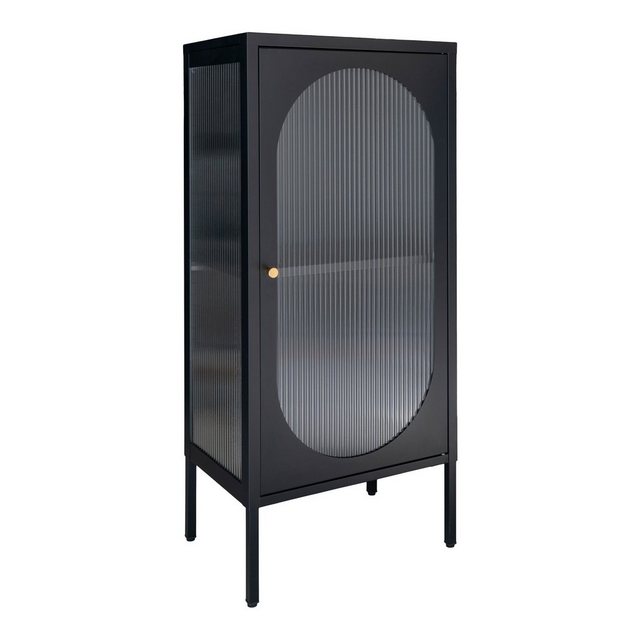 ebuy24 Vitrine Adelaide Vitrinenschrank 1 Glastür schwarz. günstig online kaufen