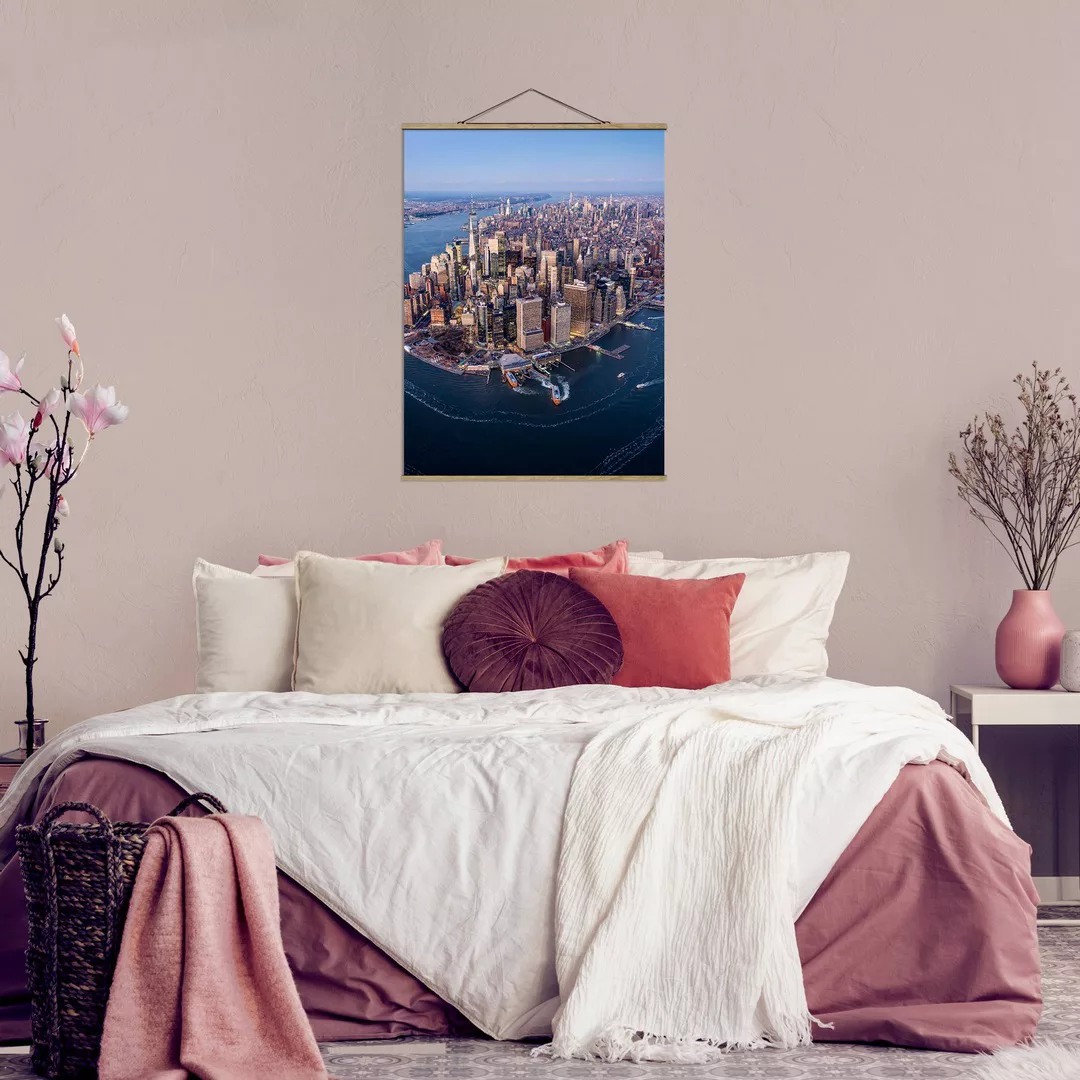 Stoffbild mit Posterleisten Big City Life günstig online kaufen