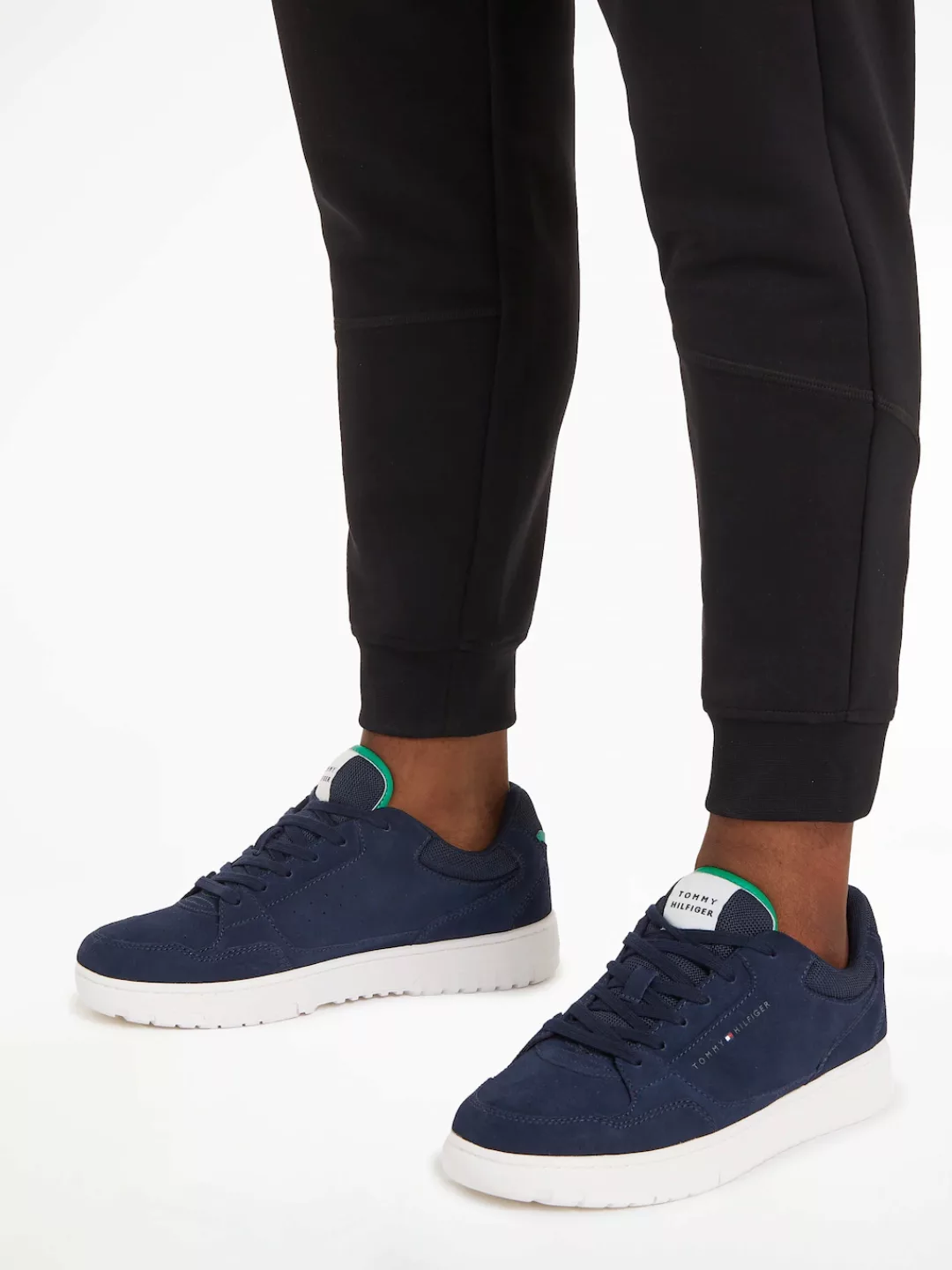 Tommy Hilfiger Sneaker "TH BASKET CORE SUEDE MIX", mit gepolstertem Schaftr günstig online kaufen