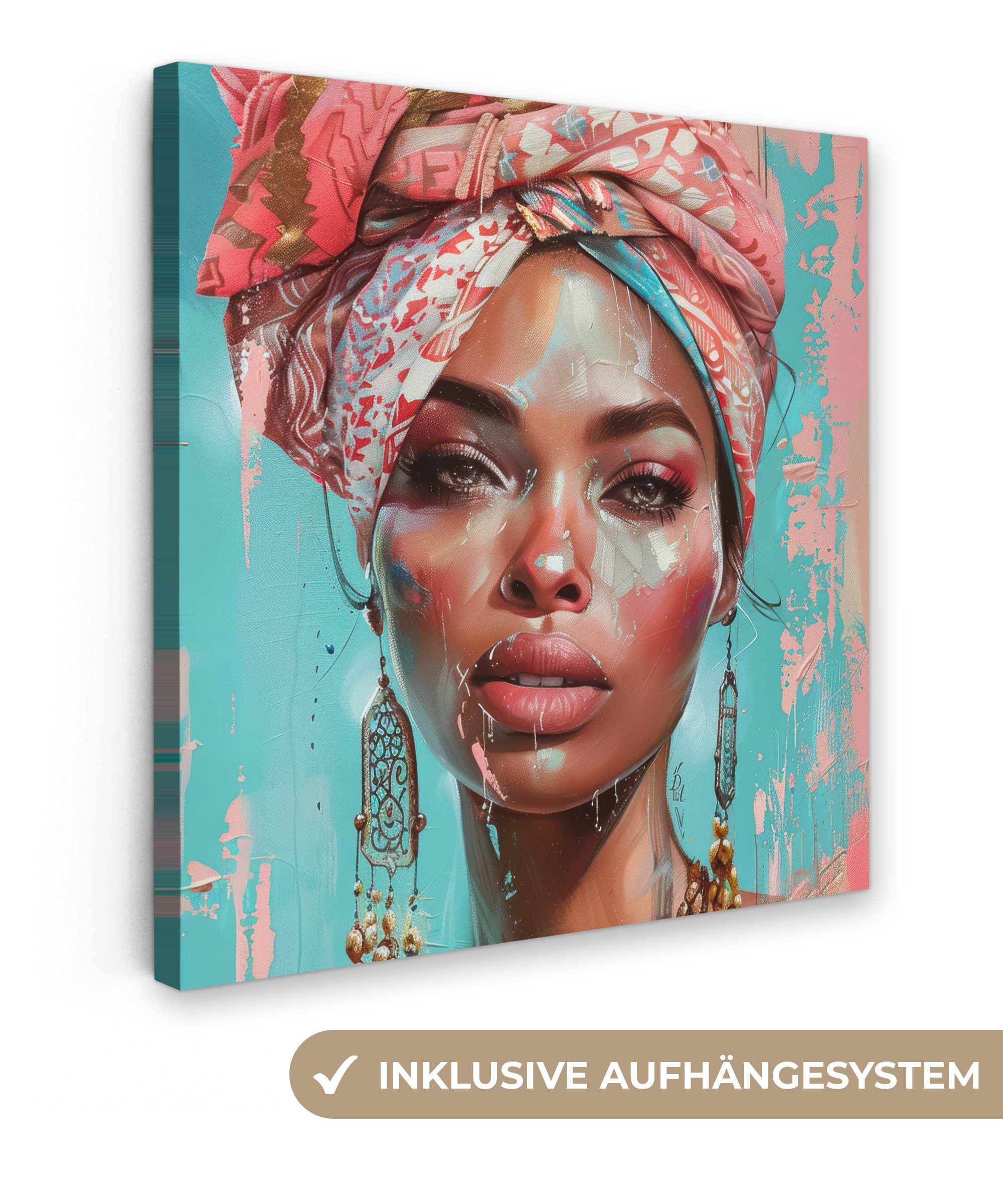 OneMillionCanvasses® Leinwandbild Frau - Porträt - günstig online kaufen